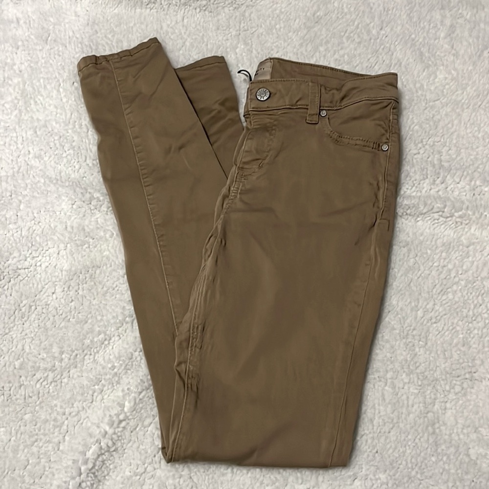 Khaki skinny jeans